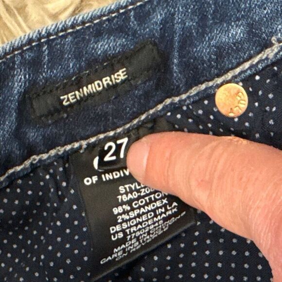 NWT Cult of Individuality Zen Mid-rise Jeans size 27 - Picture 3 of 8